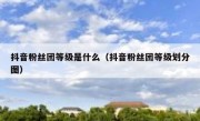 抖音粉丝团等级是什么（抖音粉丝团等级划分图）