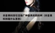 抖音黑科技引流推广神器真的假的啊（抖音黑科技是什么意思）