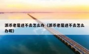 派币老是进不去怎么办（派币老是进不去怎么办呢）
