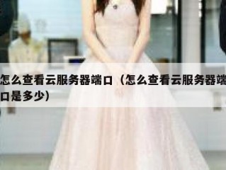 怎么查看云服务器端口（怎么查看云服务器端口是多少）
