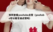 如何查看youtube点赞（youtube可以看见谁点赞吗）