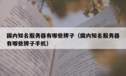 国内知名服务器有哪些牌子（国内知名服务器有哪些牌子手机）