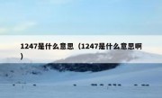 1247是什么意思（1247是什么意思啊）