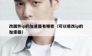 改国外ip的加速器有哪些（可以修改ip的加速器）