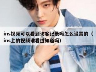 ins视频可以看到访客记录吗怎么设置的（ins上的视频谁看过知道吗）