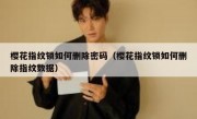 樱花指纹锁如何删除密码（樱花指纹锁如何删除指纹数据）