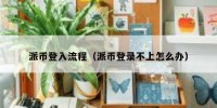 派币登入流程（派币登录不上怎么办）