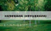 抖有赞吧是真的吗（抖赞平台是真实的吗）
