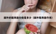 国外的服务器价格是多少（国外服务器作用）