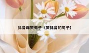 抖音爆赞句子（赞抖音的句子）