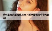 派币是真实还是骗局啊（派币是骗局吗警方回应）