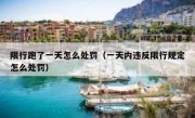 限行跑了一天怎么处罚（一天内违反限行规定怎么处罚）