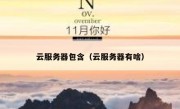 云服务器包含（云服务器有啥）