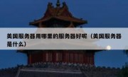 美国服务器用哪里的服务器好呢（美国服务器是什么）