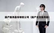 国产服务器有哪些公司（国产主流服务器）