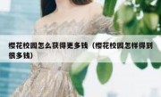 樱花校园怎么获得更多钱（樱花校园怎样得到很多钱）