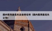 国内服务器龙头企业排名榜（国内服务器龙头公司）
