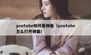 youtube如何看弹幕（youtube怎么打开弹幕）