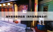 海外服务器供应商（海外服务器哪家好）