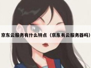 京东云服务有什么特点（京东有云服务器吗）