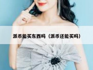 派币能买东西吗（派币还能买吗）
