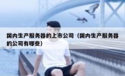 国内生产服务器的上市公司（国内生产服务器的公司有哪些）