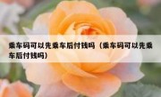 乘车码可以先乘车后付钱吗（乘车码可以先乘车后付钱吗）