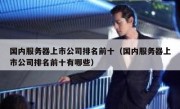 国内服务器上市公司排名前十（国内服务器上市公司排名前十有哪些）