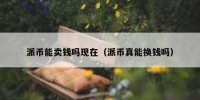 派币能卖钱吗现在（派币真能换钱吗）