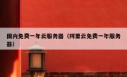 国内免费一年云服务器（阿里云免费一年服务器）