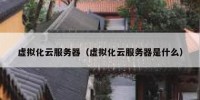 虚拟化云服务器（虚拟化云服务器是什么）