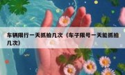 车辆限行一天抓拍几次（车子限号一天能抓拍几次）