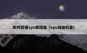 如何搭建vps做线路（vps线路科普）