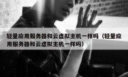 轻量应用服务器和云虚拟主机一样吗（轻量应用服务器和云虚拟主机一样吗）