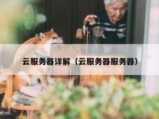 云服务器详解（云服务器服务器）