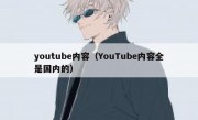 youtube内容（YouTube内容全是国内的）