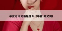 毕竟近义词语是什么（毕竟 同义词）