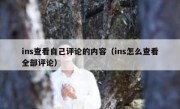 ins查看自己评论的内容（ins怎么查看全部评论）