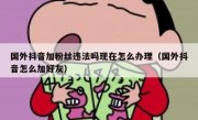 国外抖音加粉丝违法吗现在怎么办理（国外抖音怎么加好友）