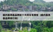 国内服务器品牌前十大排名有哪些（国内服务器品牌排行榜）