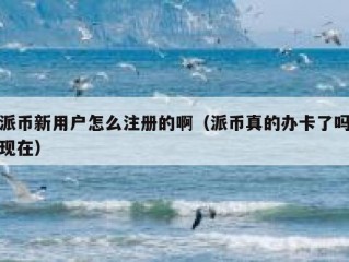 派币新用户怎么注册的啊（派币真的办卡了吗现在）