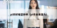 pi币好难坚持啊（pi币未来潜力）