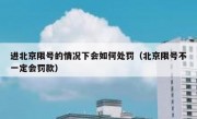 进北京限号的情况下会如何处罚（北京限号不一定会罚款）