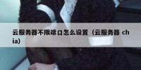 云服务器不限端口怎么设置（云服务器 chia）