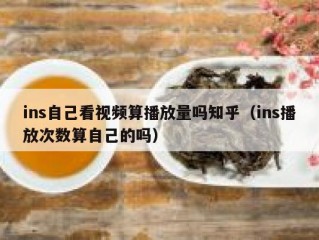ins自己看视频算播放量吗知乎（ins播放次数算自己的吗）
