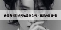 云服务器资讯网址是什么啊（云服务器百科）