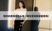 樱花的密码锁怎么样（樱花密码锁设置密码）