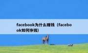 facebook为什么赚钱（facebook如何挣钱）
