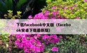 下载facebook中文版（facebook安卓下载最新版）
