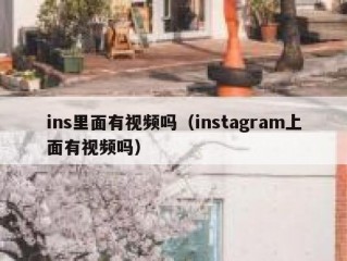 ins里面有视频吗（instagram上面有视频吗）